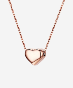Amora Simple Love Rose Gold Necklace