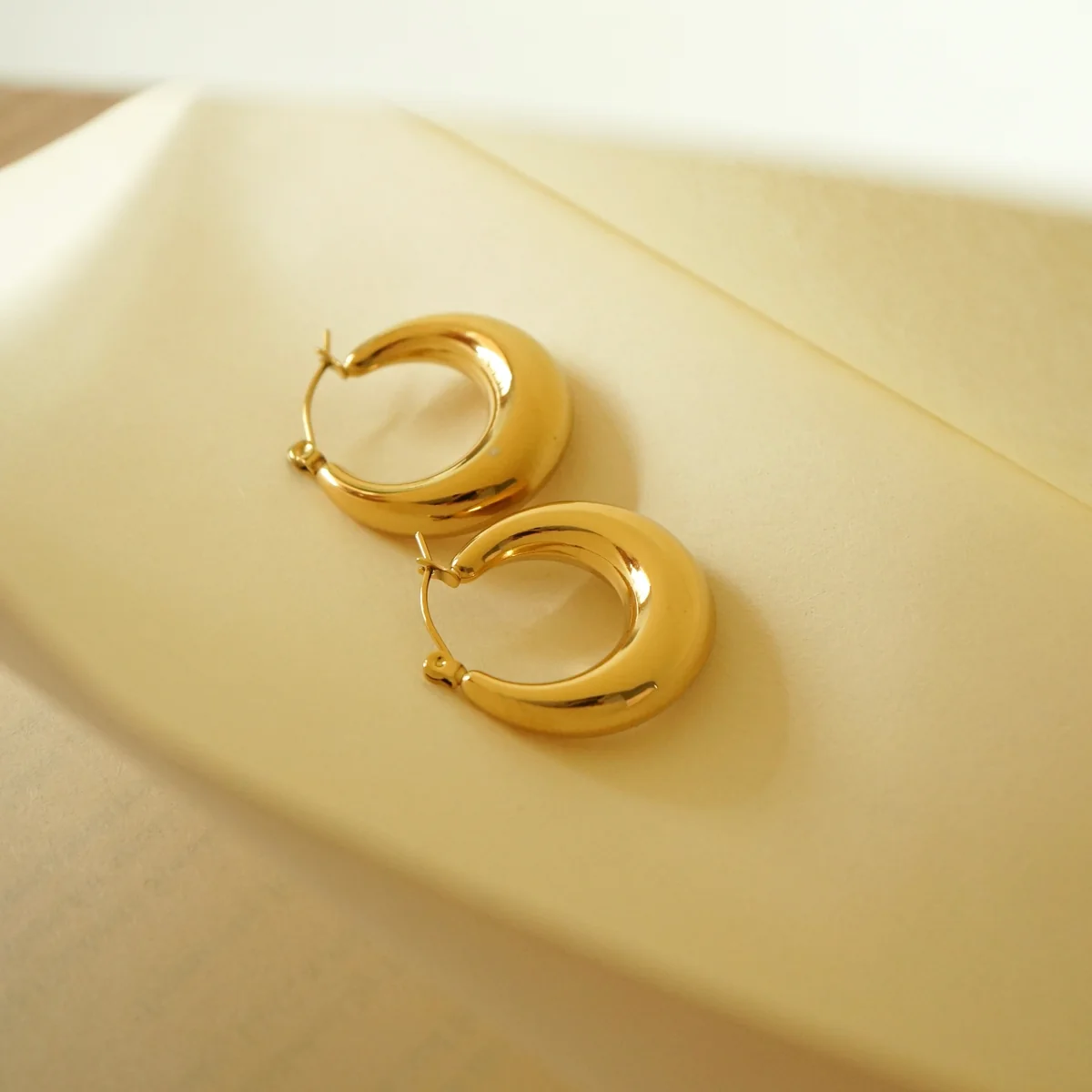 Honesty Hoop Earrings (Gold)