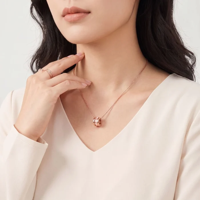 Oceane Cryolite Roman Numeric Necklace - Image 2