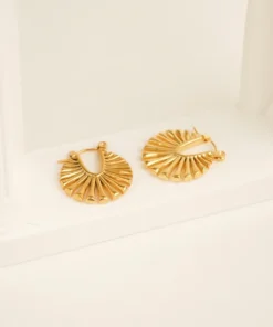 Paisleigh Sunburst Earrings (Gold)